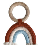 Macrame Rainbow - Brick + Blue Chewable Charms