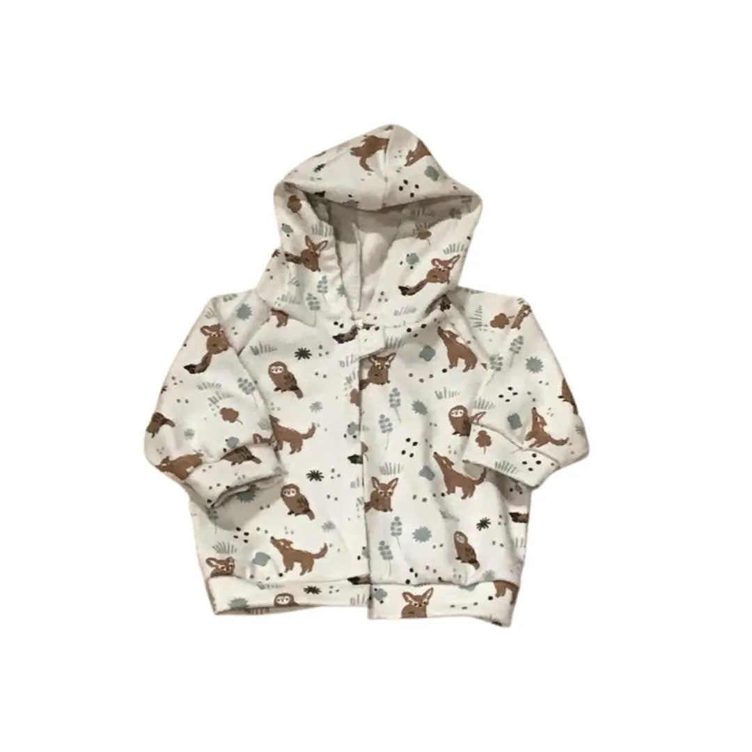 Baby Woodland Creatures Hoodie Baby Nesh Organics