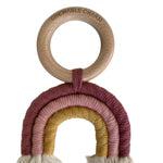 Macrame Rainbow - Berry + Mustard Chewable Charms