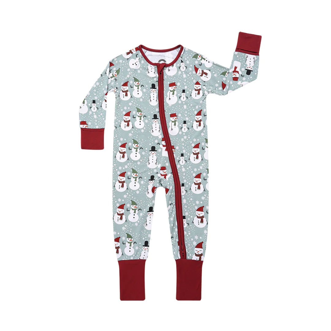 Snow People Holiday Romper