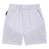 Baby Grey Ribbed Shorts Tiny Tribe