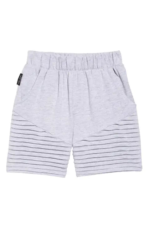 Baby Grey Ribbed Shorts Tiny Tribe