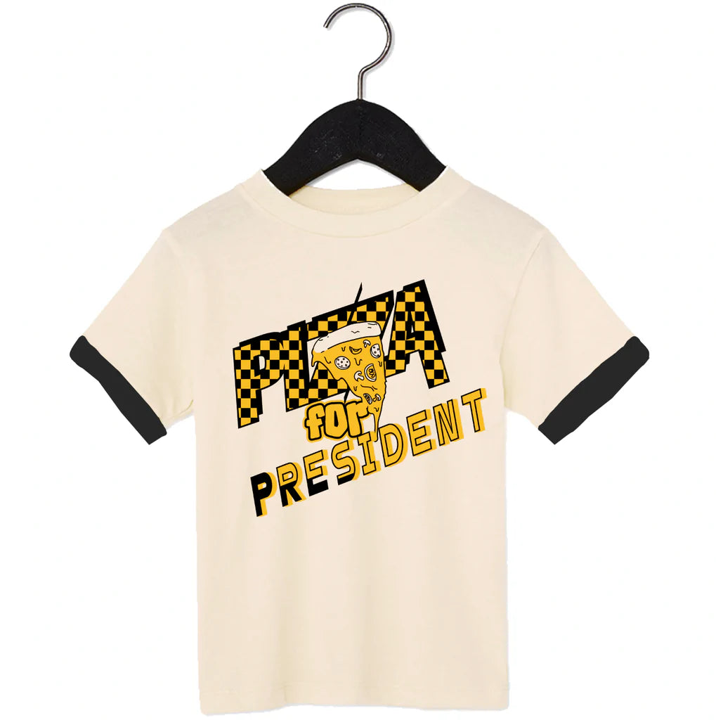 Toddler Pizza For President Tee Rivet Apparel