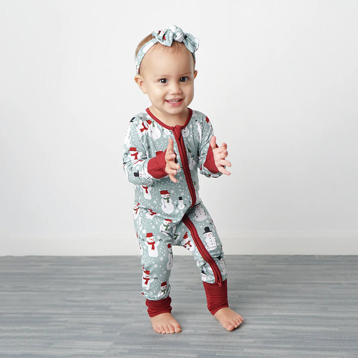 Snow People Holiday Romper
