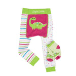 Crawler Legging/Sock Set Dai the Dinosaur Zoocchini