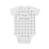 Baby Father's Day Onesie About Face Designs