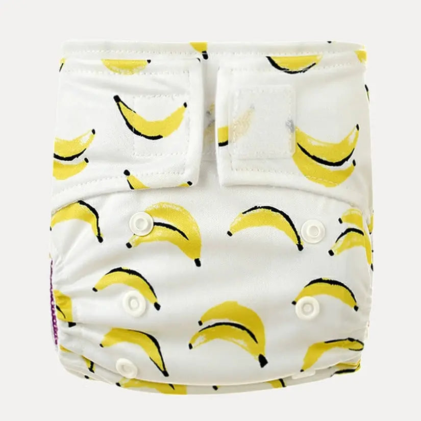 Bananas Newborn Cloth Diaper with 2 Bamboo Inserts Kawaii