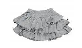 Toddler Grey Tiered Ruffle Skirt Toobydoo