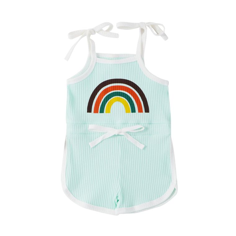 Rainbow Romper - Blue