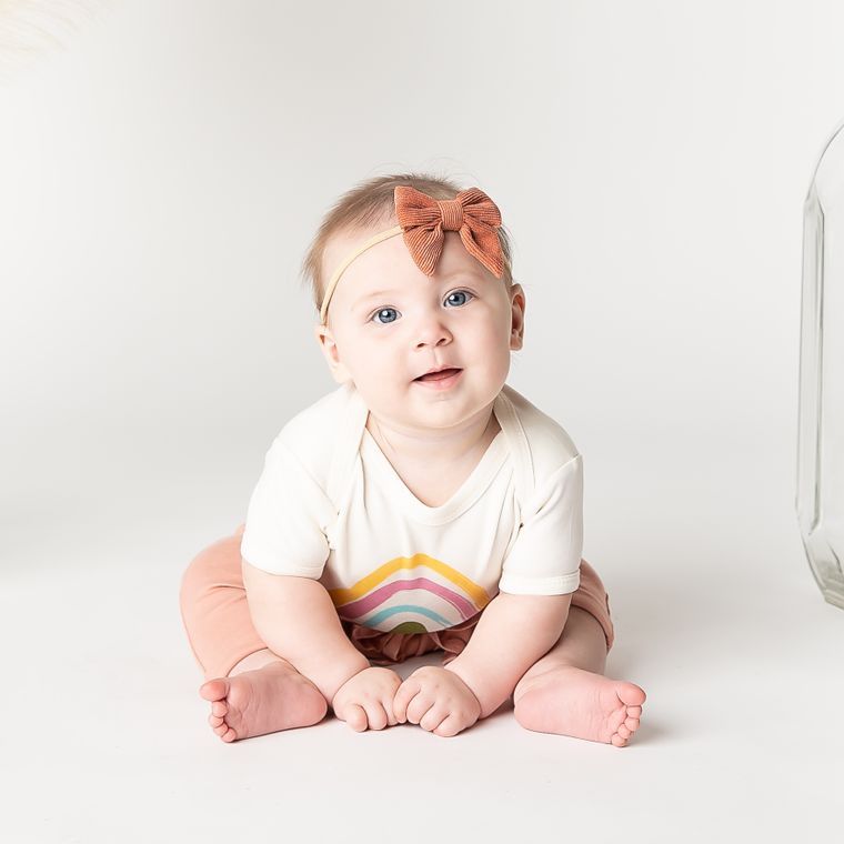 Baby Dusty Rose Cotton Baby Joggers Emerson and Friends