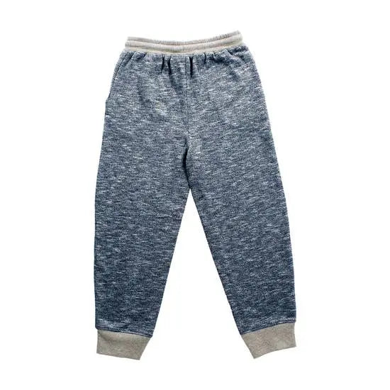 Toddler Dark Charcoal and True Navy Marled Jogger Bear Camp