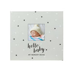 Baby's Memory Book & Sticker Set, Gray Stars Pearhead Inc