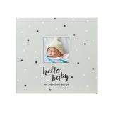 Baby's Memory Book & Sticker Set, Gray Stars Pearhead Inc