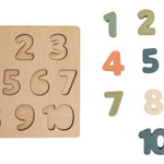 Wooden Numbers Puzzle Pearhead Inc