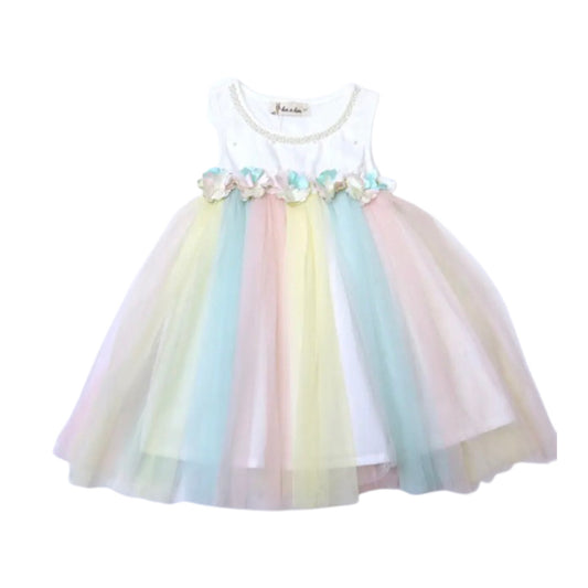 Floral Ombre Tulle Dress