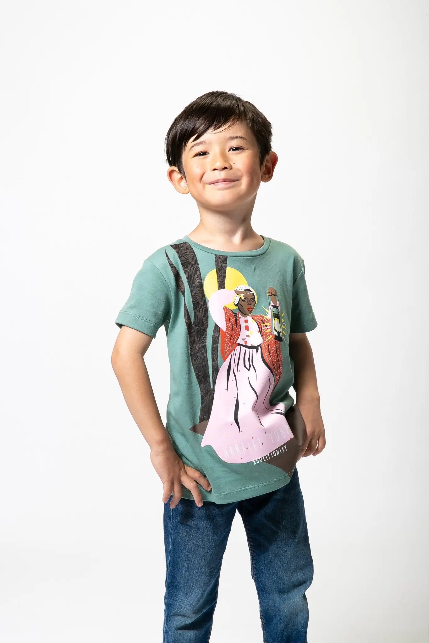 Toddler Harriet Tubman Short Sleeve Trailblazer Tee Piccolina Kids