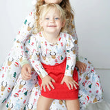 Santa & Friends Holiday Twirl Dress Emerson and Friends