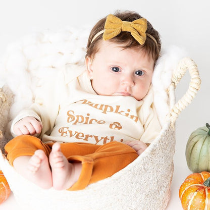 Pumpkin Spice Cotton Baby Joggers