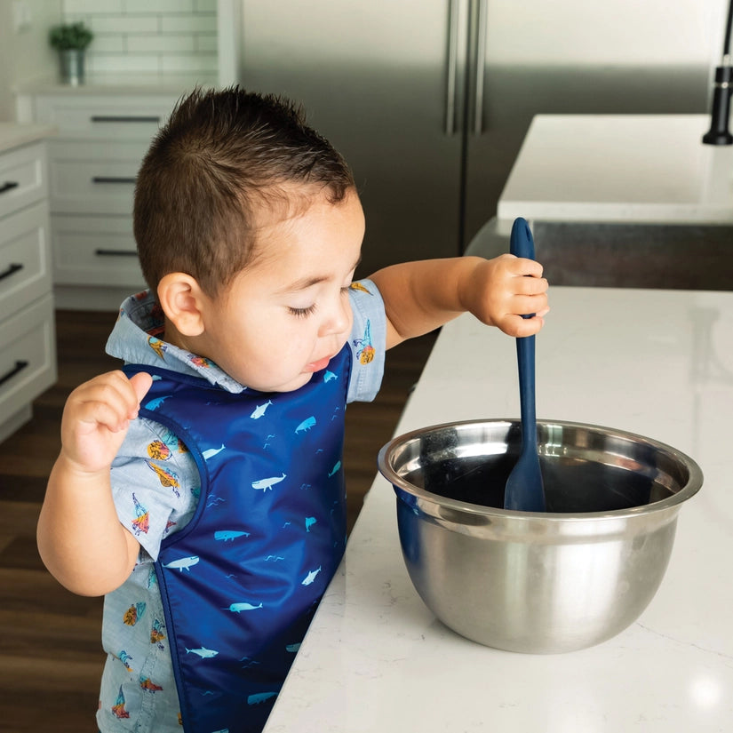 Mess-Proof Apron Bib - Ocean Life Tiny Twinkle