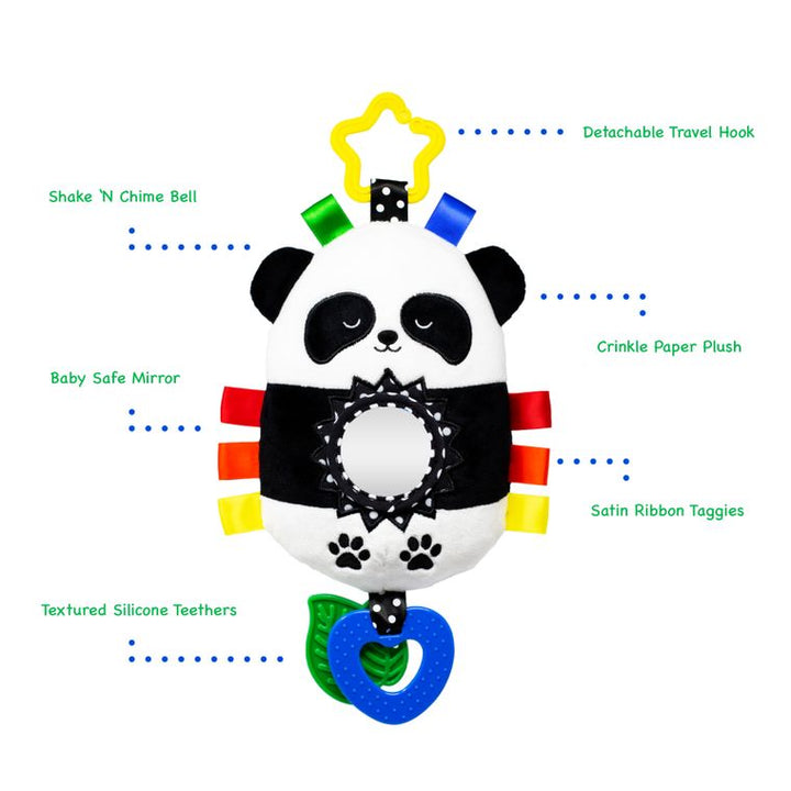 Squish 'N Play Panda Activity Toy- Multi-Sensory Learning Baby Toy