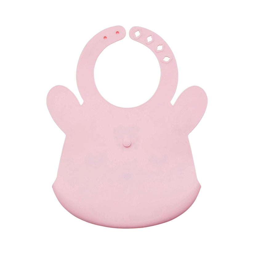 Silicone Roll-up Bib - Rose Bunny