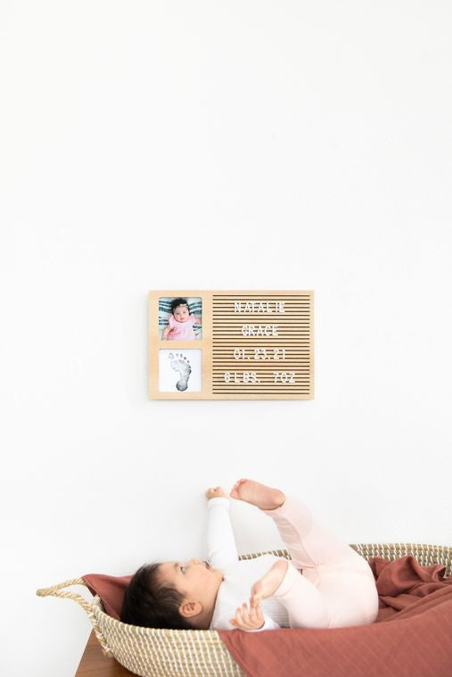 Babyprints Letterboard Frame Pearhead Inc