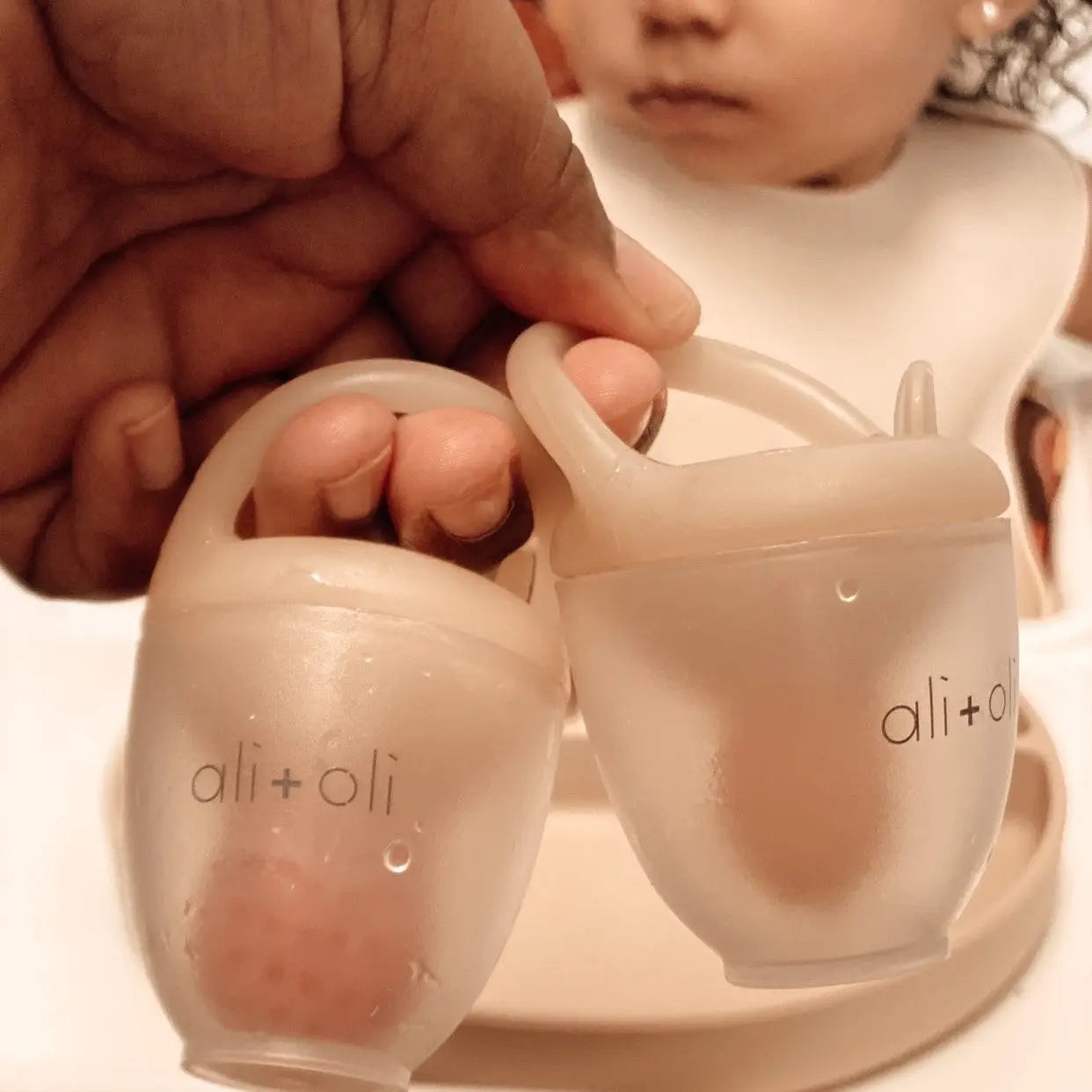 Baby Feeder Pacifier Set - Snow & Blush Ali & Oli