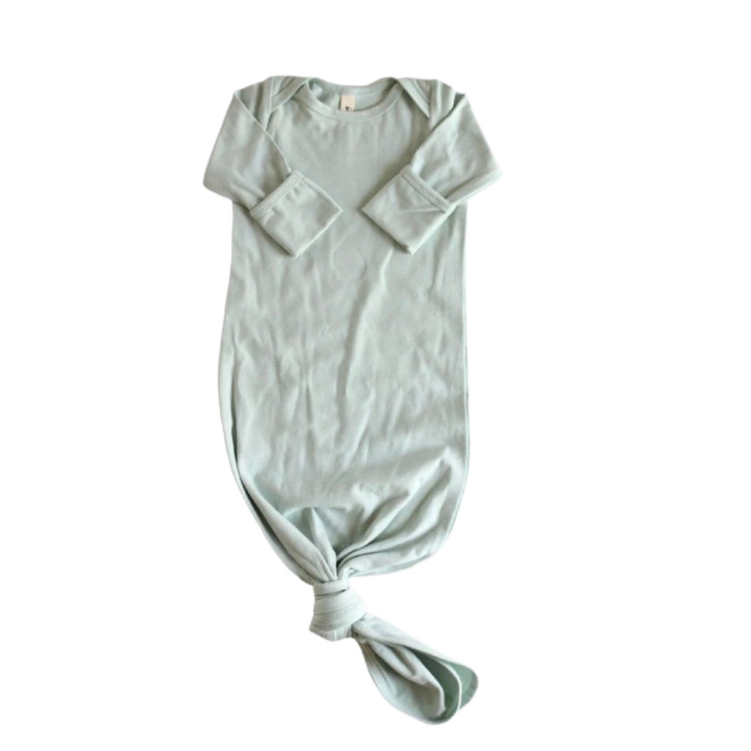 Knotted Sleeper Gown - Aloe