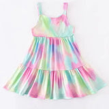 Toddler Tie Dye Twirl Dress littleoneusa