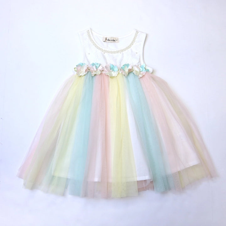 Floral Ombre Tulle Dress