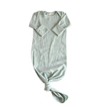 Baby Knotted Sleeper Gown - Blue Stripe Babysprouts