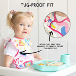 Mess-Proof Apron Bib - Polka Dot Tiny Twinkle
