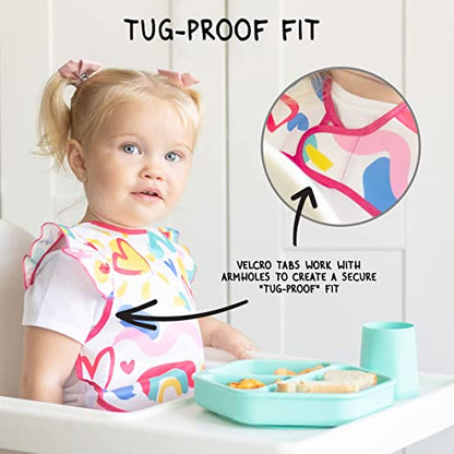 Mess-Proof Apron Bib - Polka Dot