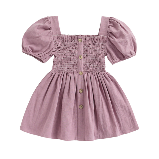 NORA DRESS - PLUM