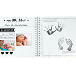 Baby's Memory Book & Sticker Set, Gray Stars Pearhead Inc