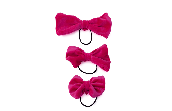 Pinky Bow by Karrma Doll Bows