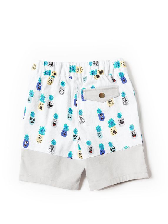 Boys Pineapple Button-Up Shirt and Short Set