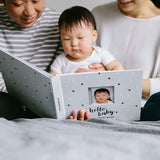 Baby's Memory Book & Sticker Set, Gray Stars Pearhead Inc