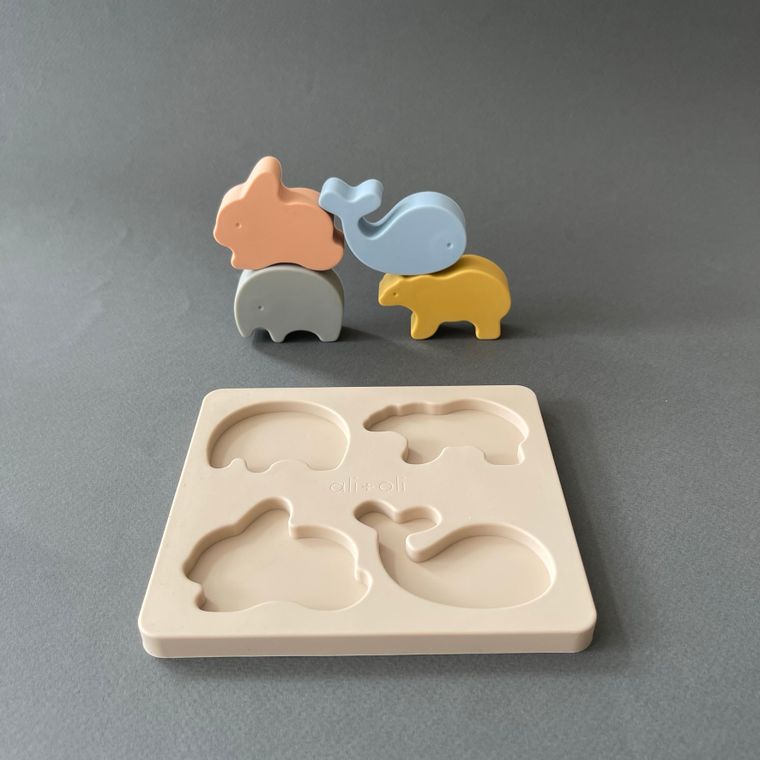 Soft Silicone Mini-Animal Puzzle