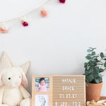 Babyprints Letterboard Frame Pearhead Inc