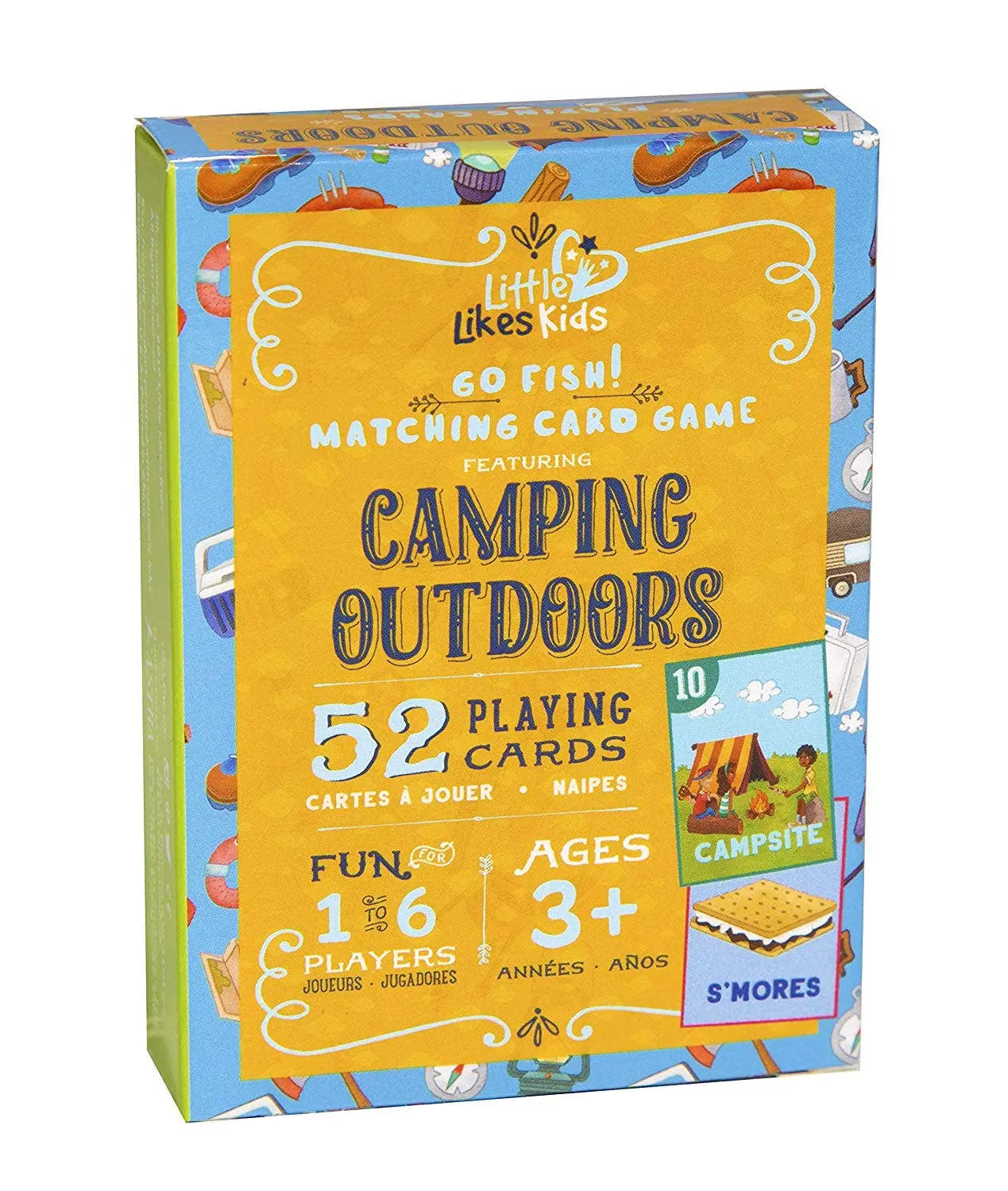 Little Likes Kids: Camping Outdoors Go Fish! Playing Cards Little Likes Kids™