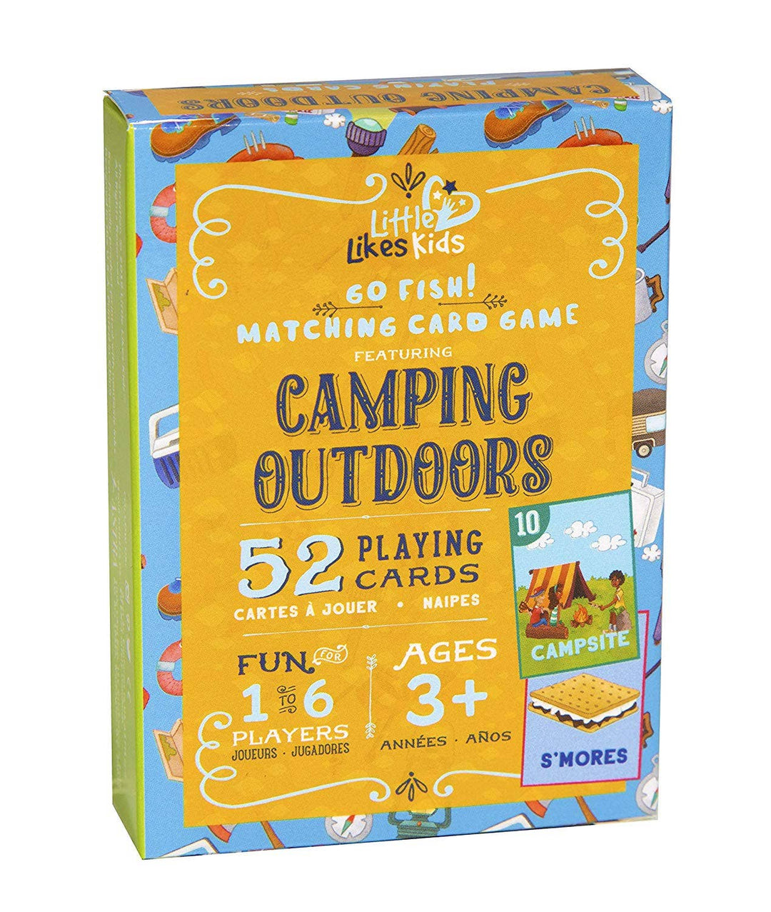 Little Likes Kids: Camping Outdoors Go Fish! Playing Cards