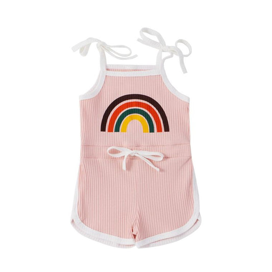 Rainbow Romper - Pink