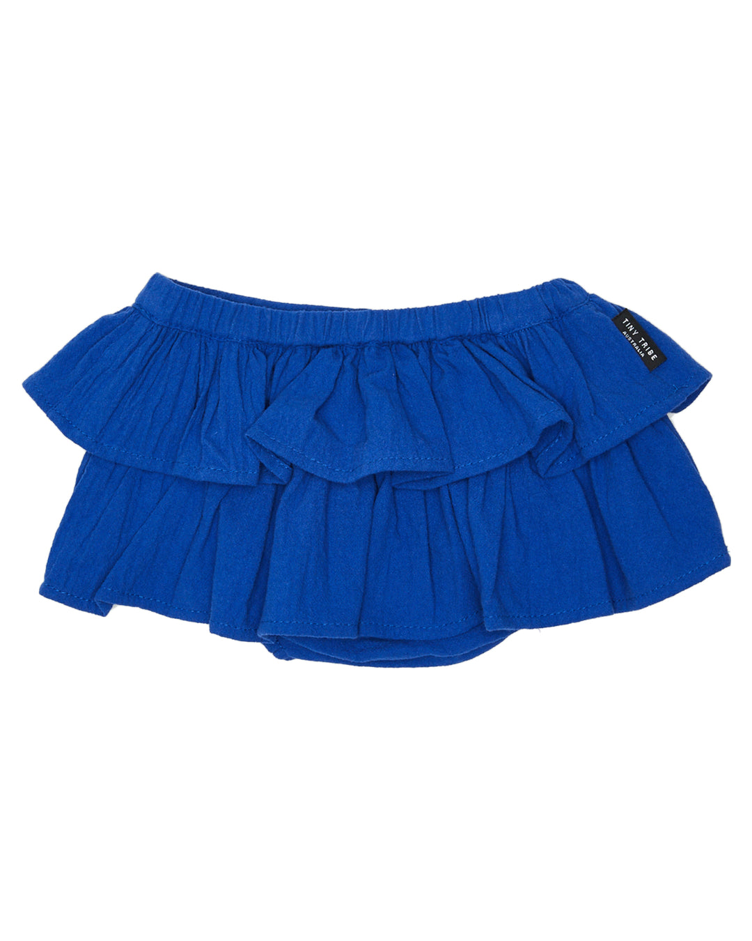 Blue Frill Skirt with Diaper Cover