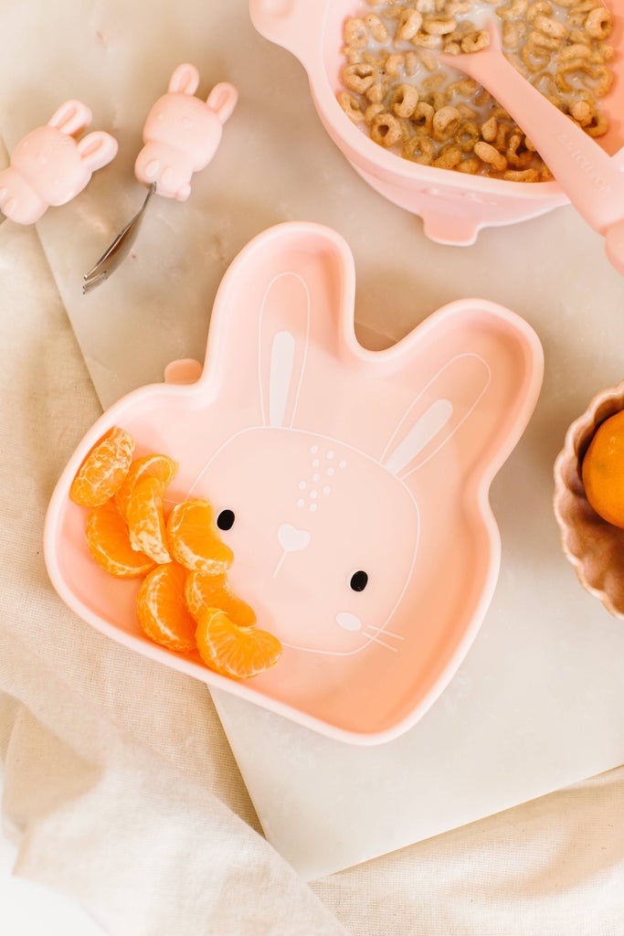 Silicone Suction Snack Plate - Bunny