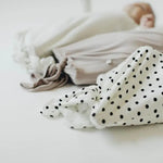 Baby Knotted Sleeper Gown - Blue Stripe Babysprouts