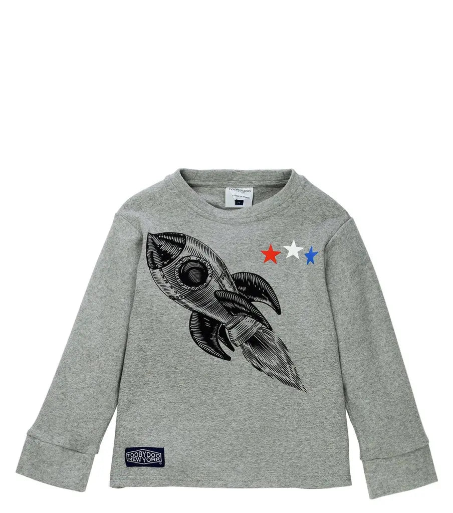 Toddler Rocket Guy-Longsleeve Tee Toobydoo