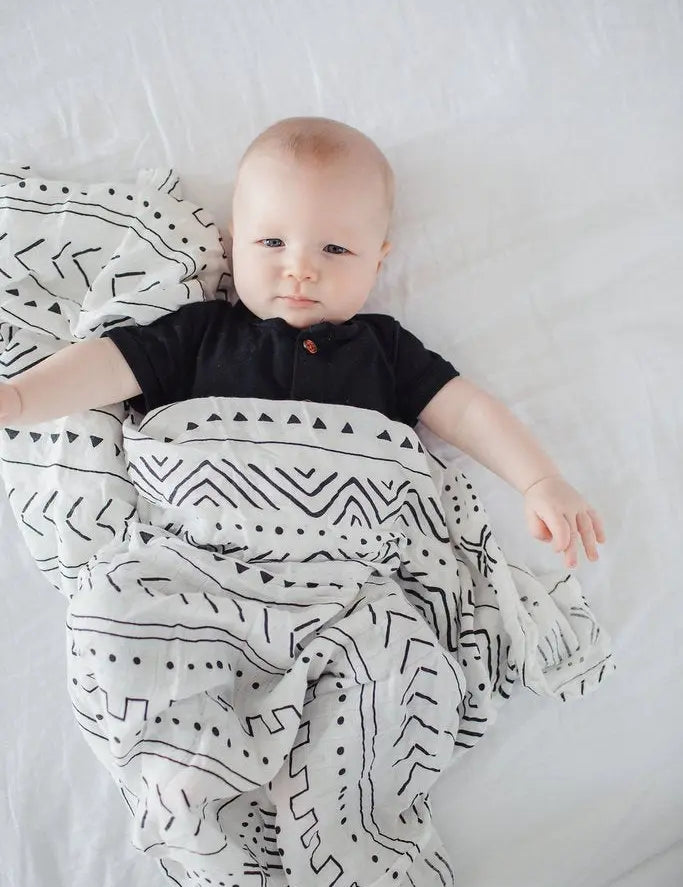 Muslin Quilt Blanket - Mudcloth Lou Lou Lollipop