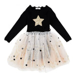 Toddler Gold Star Tutu Dress Petite Hailey