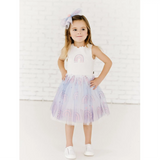 Kid Glitter Rainbow Tutu Dress Petite Hailey